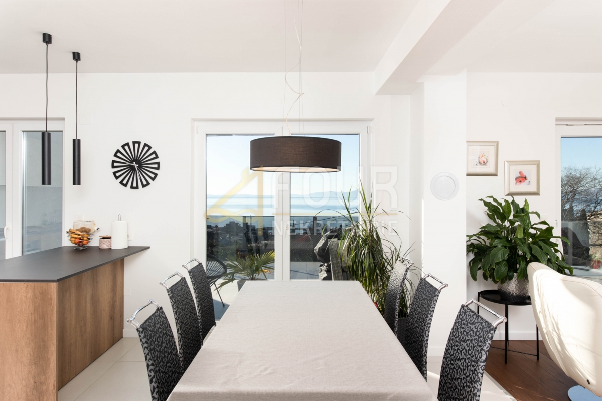fiume, Turnić, 3s+db, 114.75m2, terrazza, vista sul mare