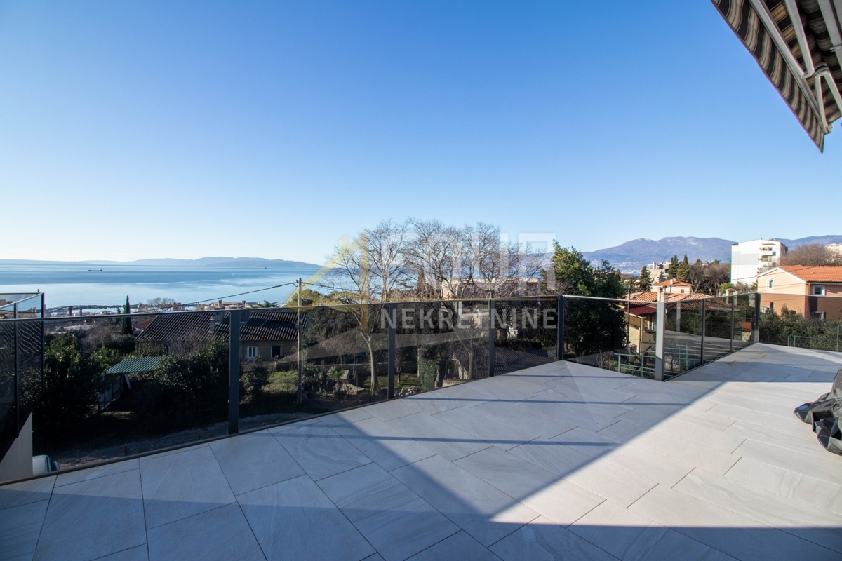 fiume, Turnić, 3s+db, 114.75m2, terrazza, vista sul mare