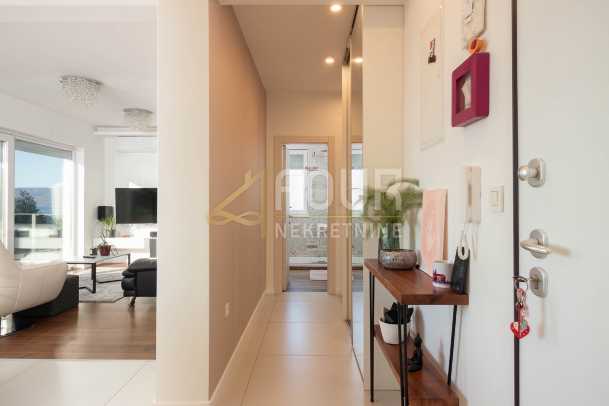 fiume, Turnić, 3s+db, 114.75m2, terrazza, vista sul mare