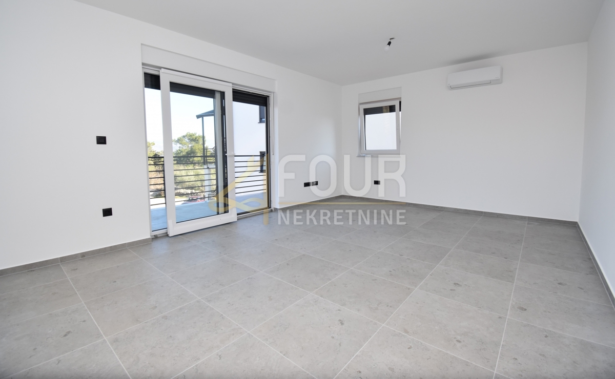 Isola di Krk, Čižići, nuova costruzione, 2 camere da letto + soggiorno, terrazza