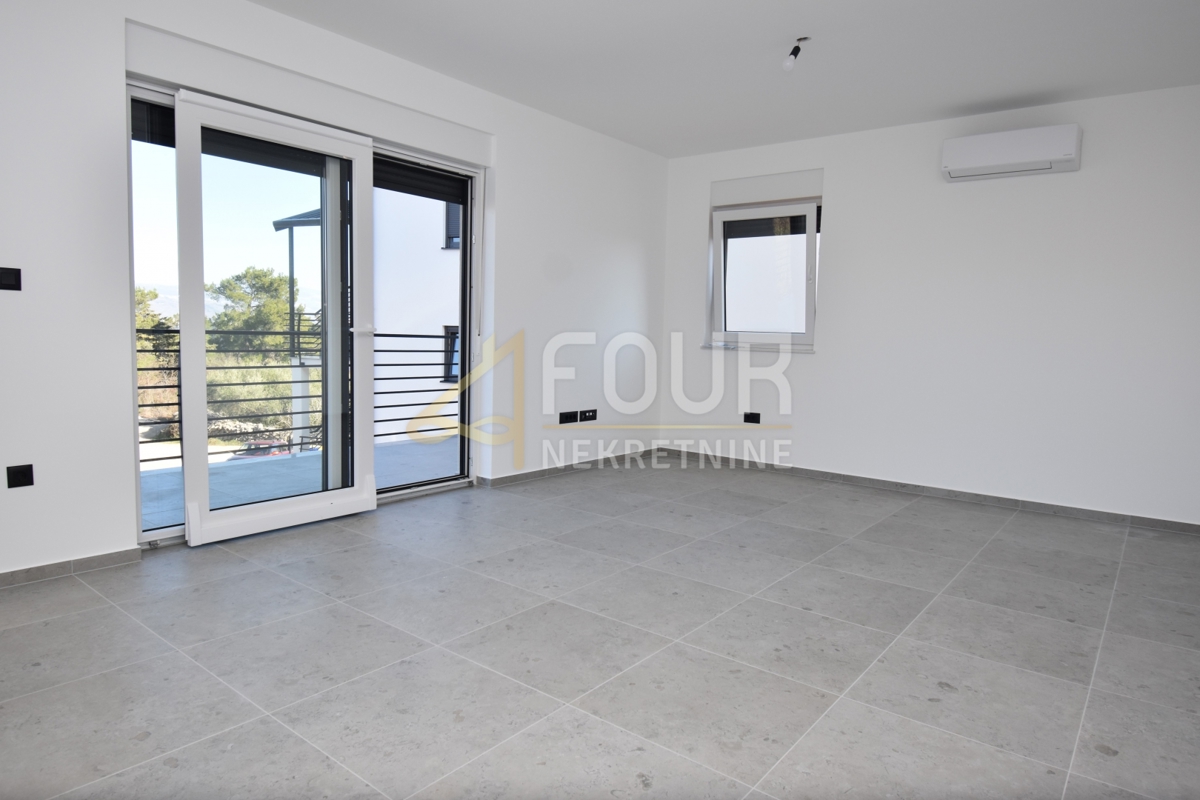 Isola di Krk, Čižići, nuova costruzione, 2 camere da letto + soggiorno, terrazza