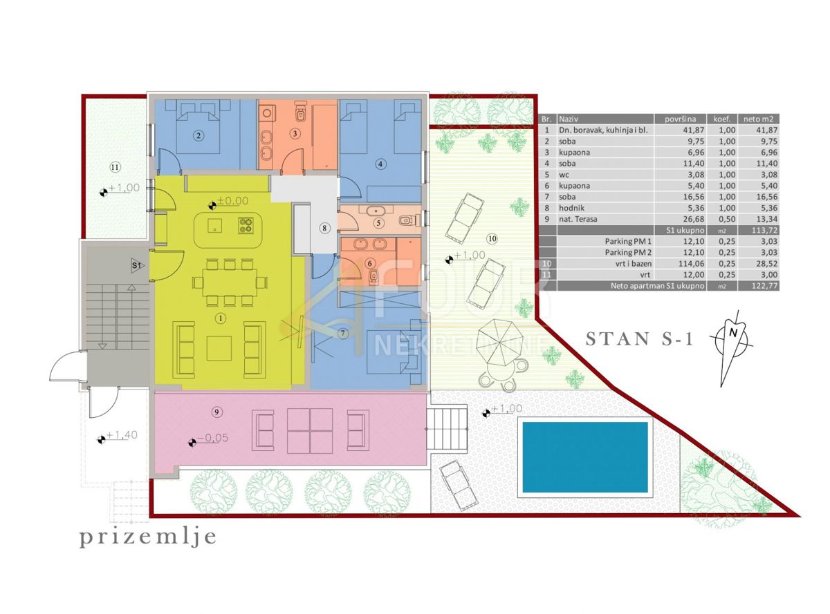 Malinska, Malinska-Dubašnica, 100,38m2