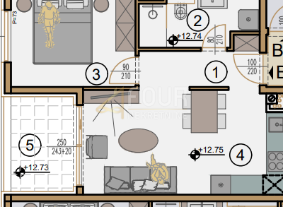 Srdoči, Rijeka, 43,91m2