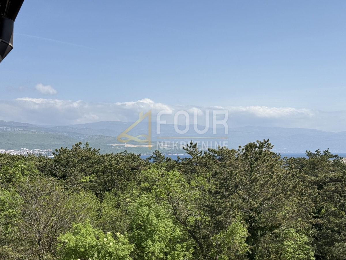 Isola di Krk, Šilo, monolocale più soggiorno, 45m2, balcone, vista mare