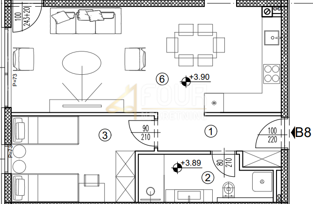 Srdoči, Rijeka, 70,15m2