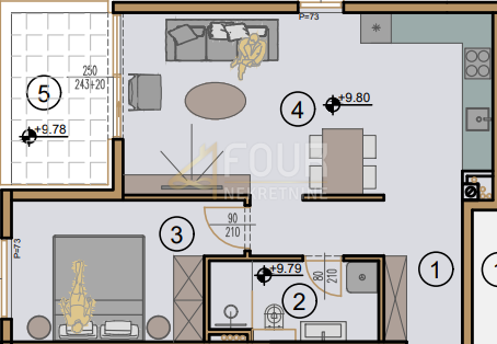 Srdoči, Rijeka, 55,10m2