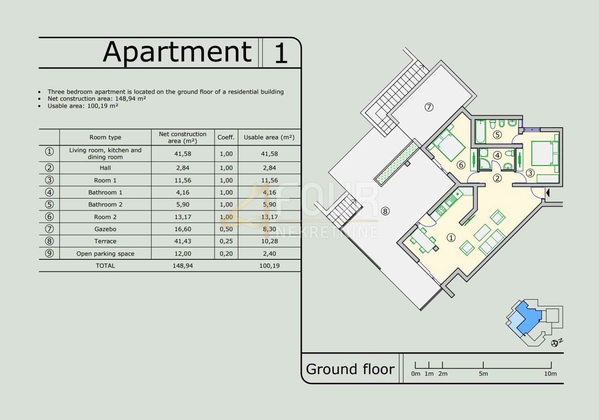 Ičići, Opatija - Okolica, 100,19m2