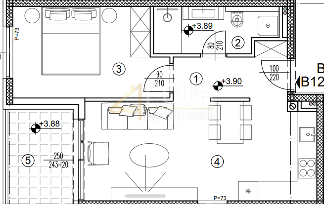 Srdoči, Rijeka, 54,02m2