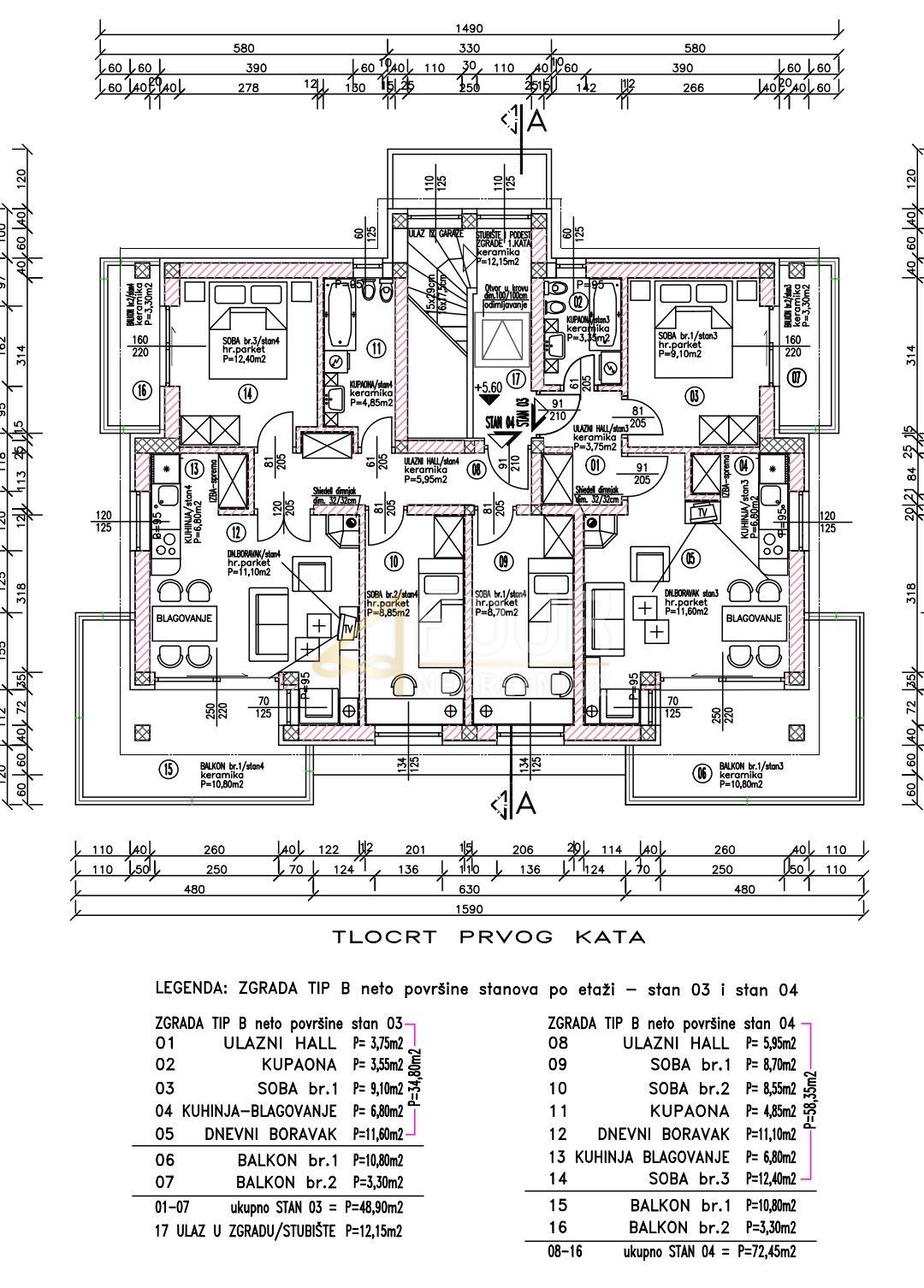 Hreljin, Bakar, 56,65m2