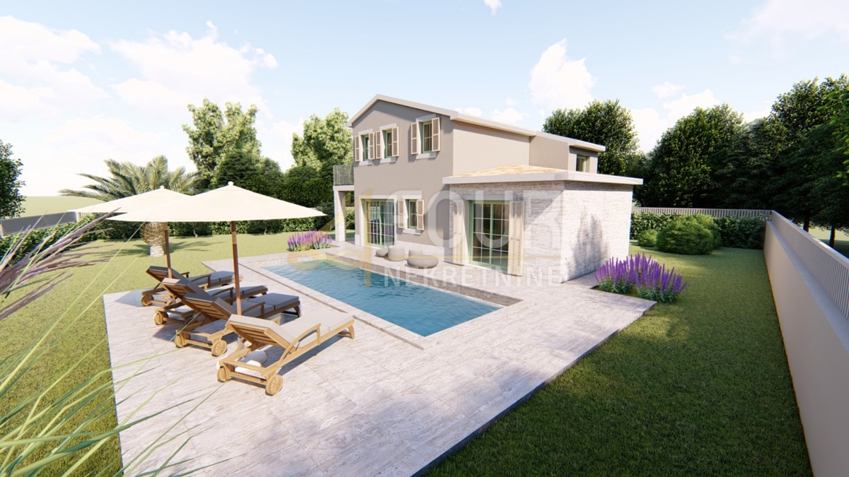 Istria, Tinjan, casa indipendente con piscina