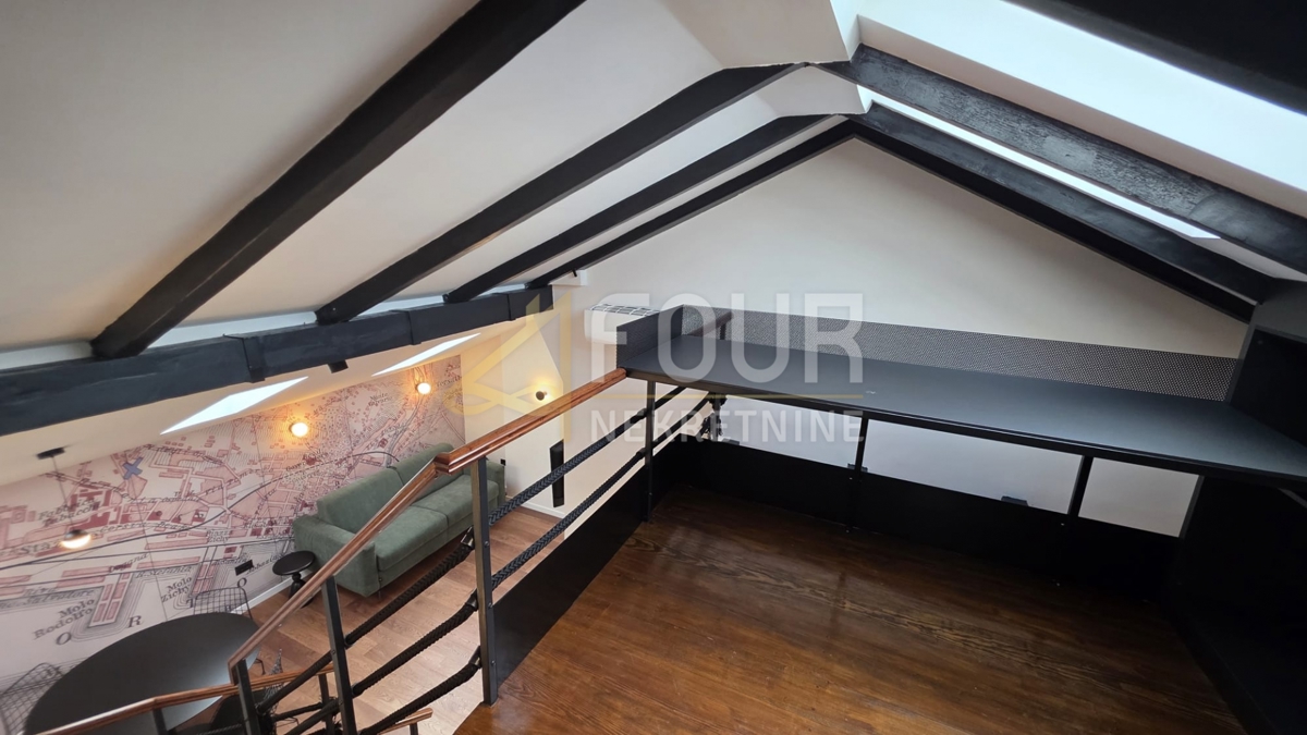 Fiume, centro cittadino, monolocale più soggiorno con cucina, 28.08m2, balcone