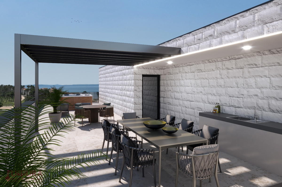 ZADAR - PRIVLAKA, APPARTAMENTO 107 M2, VENDITA, VISTA, TERRAZZA SUL TETTO, POSIZIONE!!!