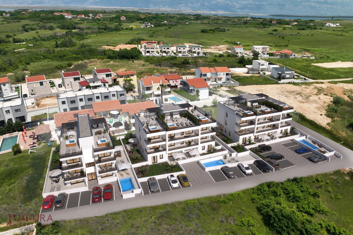 ZADAR - PRIVLAKA, APPARTAMENTO 107 M2, VENDITA, VISTA, TERRAZZA SUL TETTO, POSIZIONE!!!