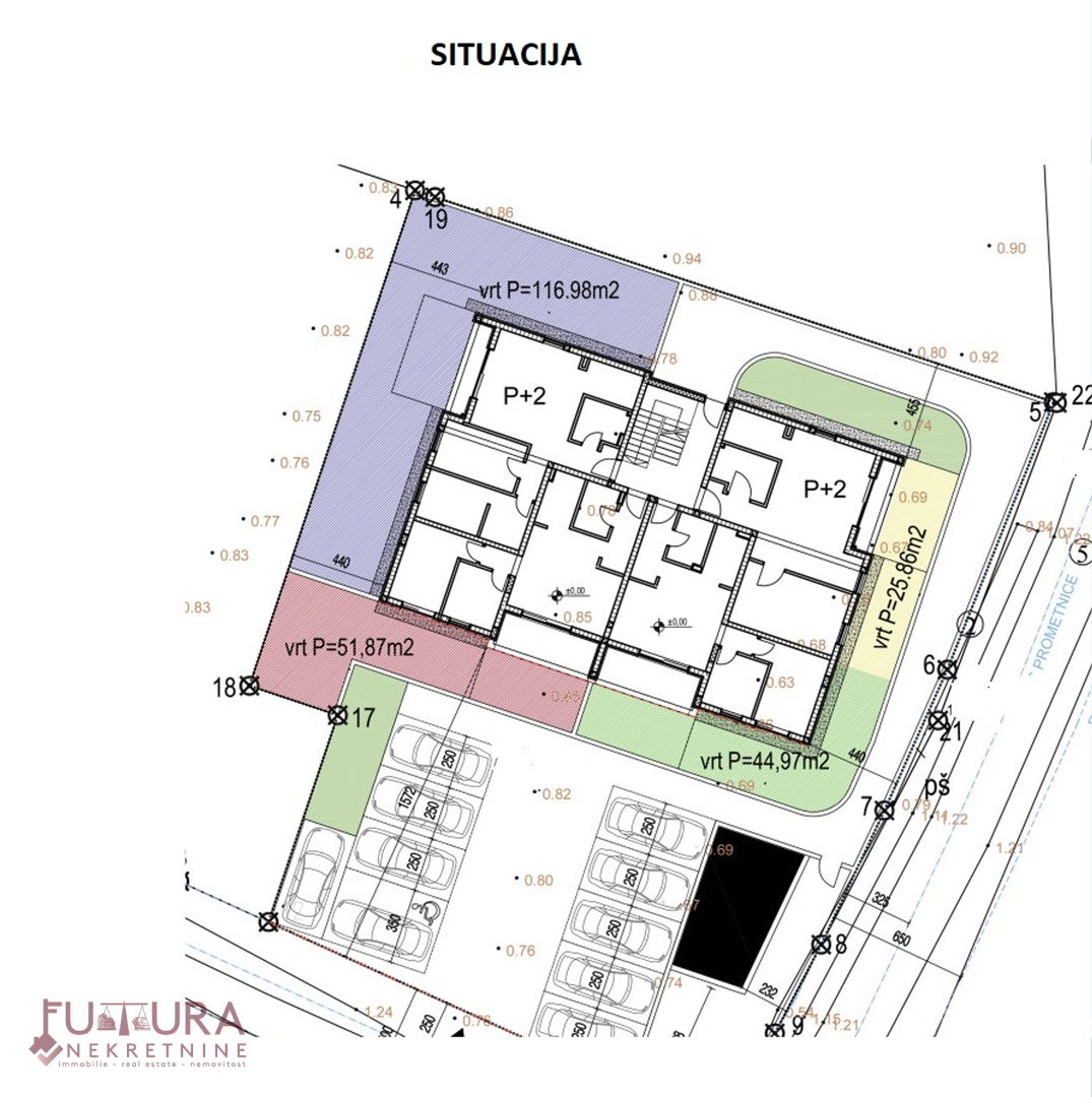 ZADAR - PRIVLAKA, APPARTAMENTO 74,90 M2, VENDITA, GIARDINO, NUOVO, POSIZIONE!!!