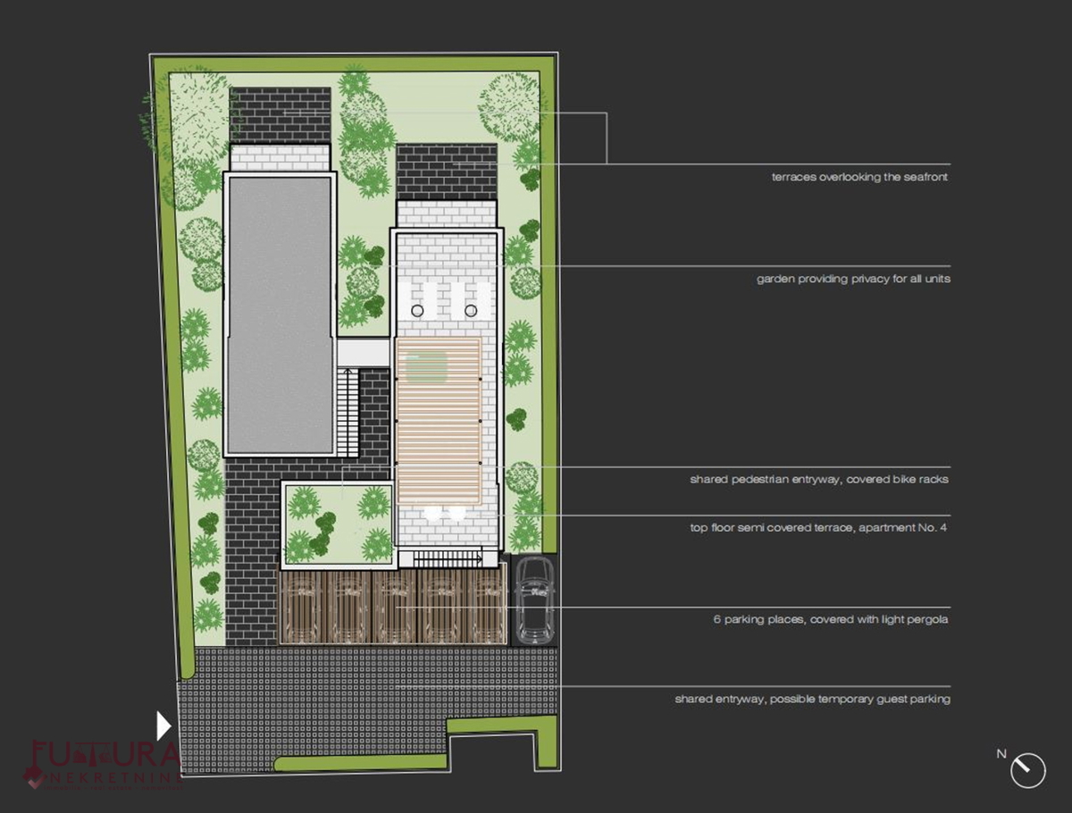 ZADAR - UGLJAN, APPARTAMENTO 125,87 M2, VENDITA, TERRAZZA SUL TETTO, NUOVO, VISTA, PRIMA FILA!!!
