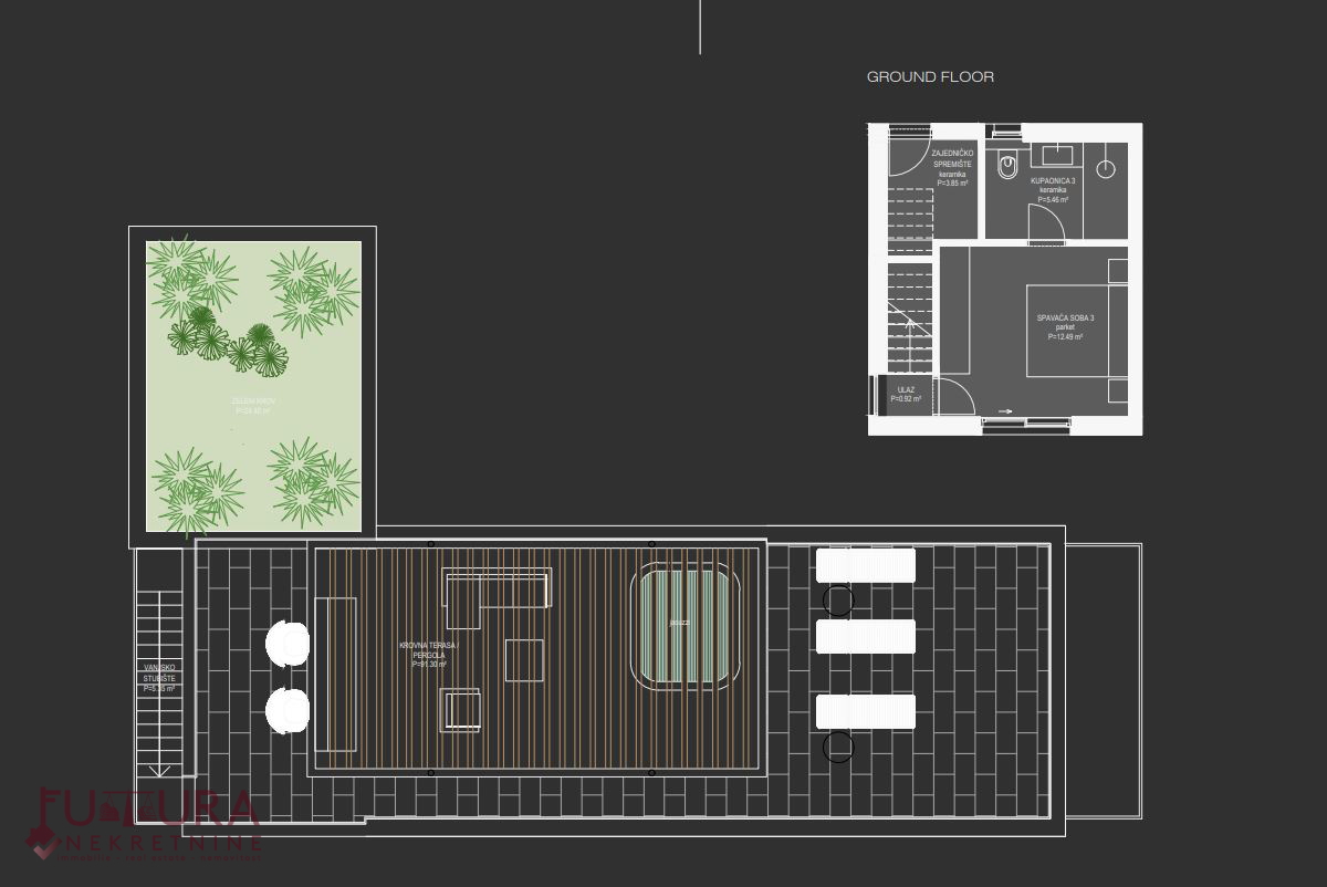 ZADAR - UGLJAN, APPARTAMENTO 125,87 M2, VENDITA, TERRAZZA SUL TETTO, NUOVO, VISTA, PRIMA FILA!!!