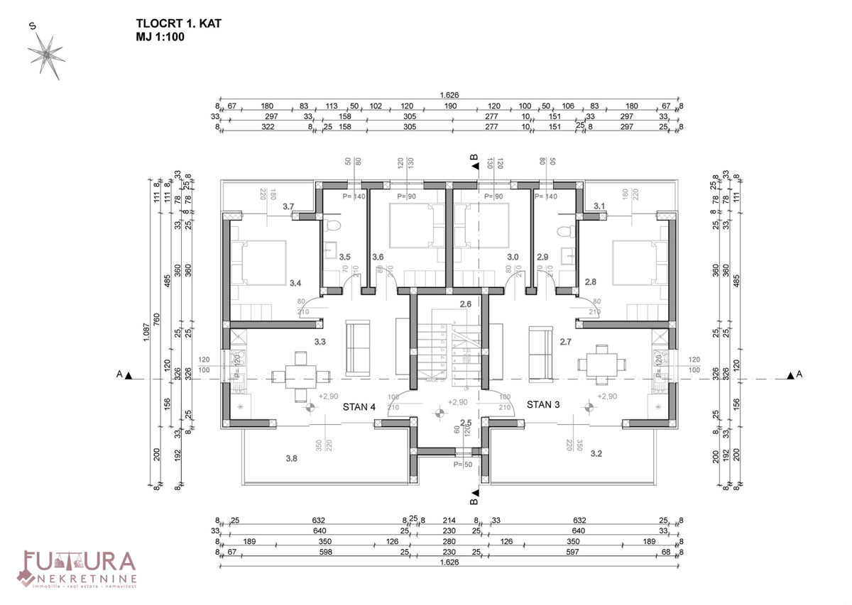 Pag - Povljana, appartamento 62,16 m2, vendita, vista, nuovo, posizione!!!