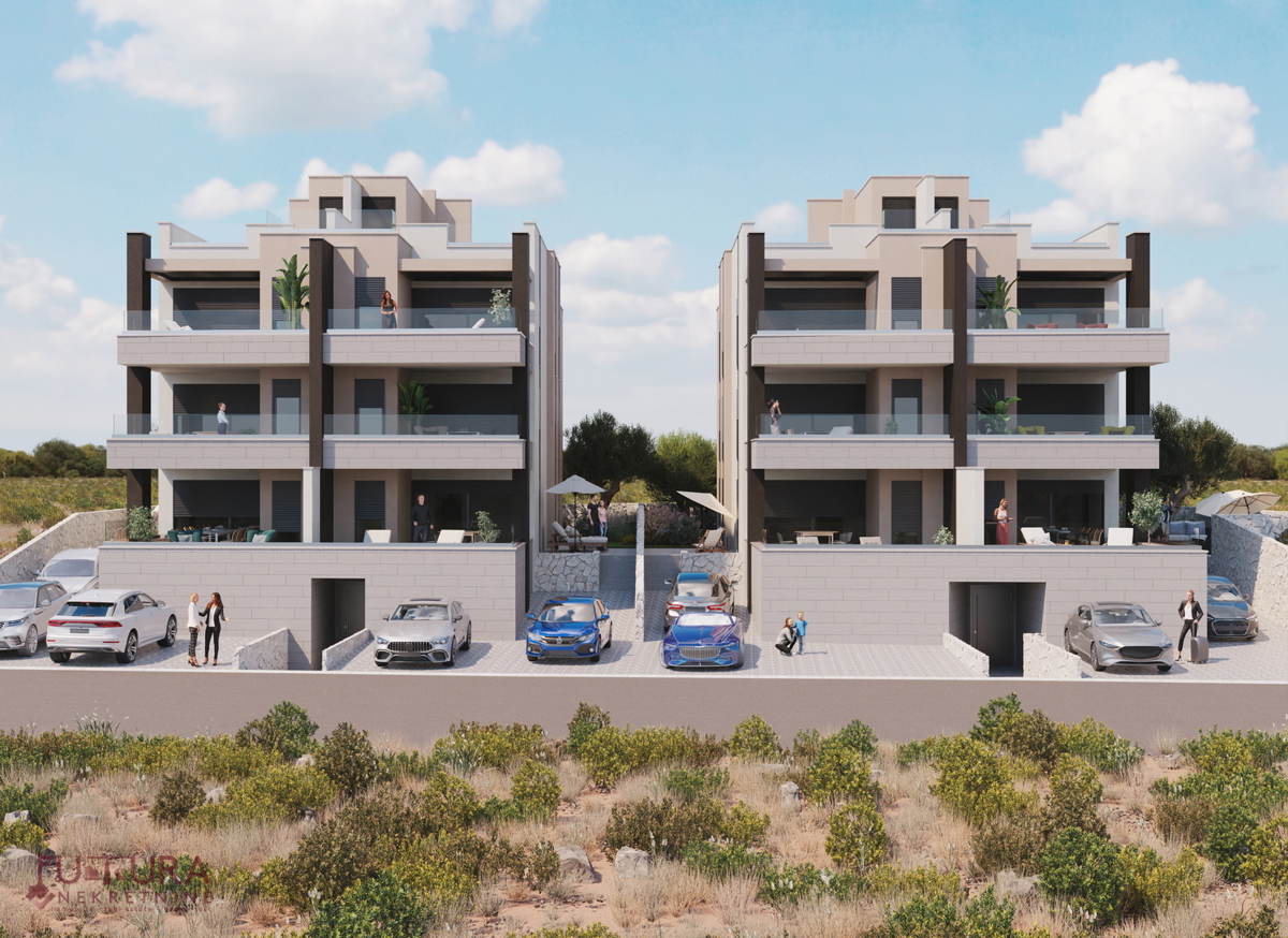 PAG - ŠIMUNI, APPARTAMENTO 107,55 M2, VENDITA, NUOVO, GIARDINO, VISTA, POSIZIONE!!