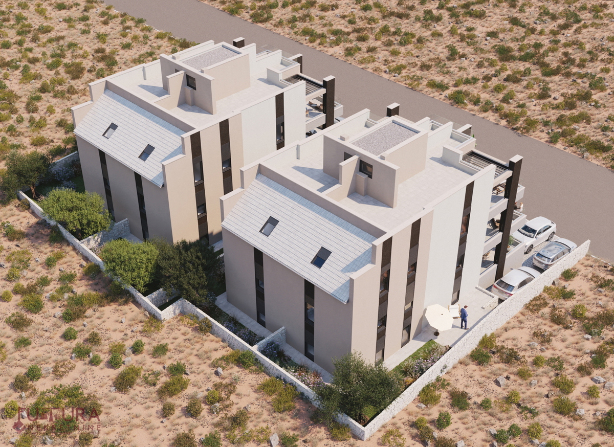 PAG - ŠIMUNI, APPARTAMENTO 107,55 M2, VENDITA, NUOVO, GIARDINO, VISTA, POSIZIONE!!