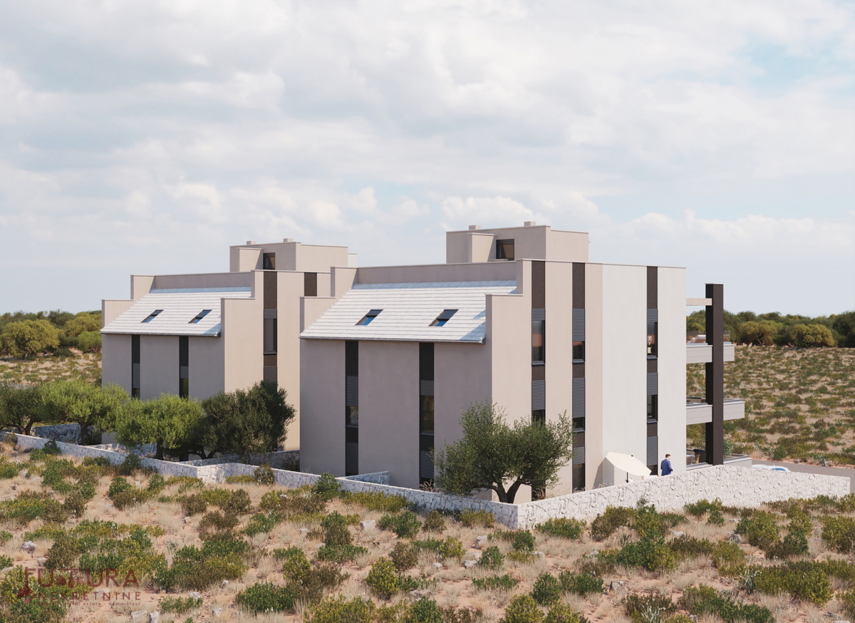 PAG - ŠIMUNI, APPARTAMENTO 107,55 M2, VENDITA, NUOVO, GIARDINO, VISTA, POSIZIONE!!