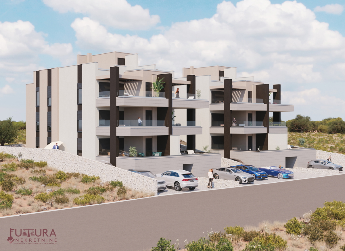 PAG - ŠIMUNI, APPARTAMENTO 107,55 M2, VENDITA, NUOVO, GIARDINO, VISTA, POSIZIONE!!