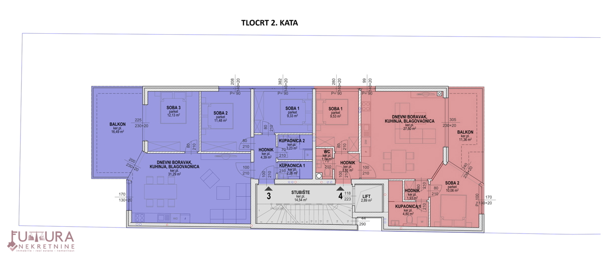 ZAGABRIJ - TREŠNJEVKA, STAN 65,30 M2, PRODAJA, LOKACIJA, NOVO!!!