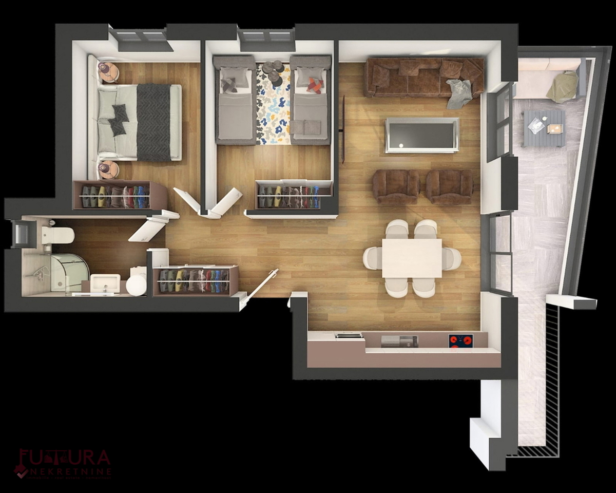 PAG - MANDRE, APPARTAMENTO 62,9 M2, VENDITA, NUOVO, VISTA, POSIZIONE!!