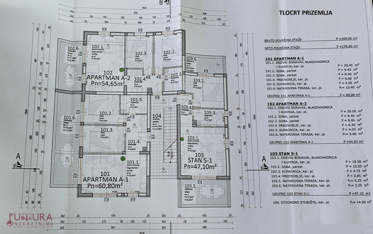 PAG - MANDRE, APPARTAMENTO 52,10 M2, VENDITA, GIARDINO, NUOVO, POSIZIONE!!!