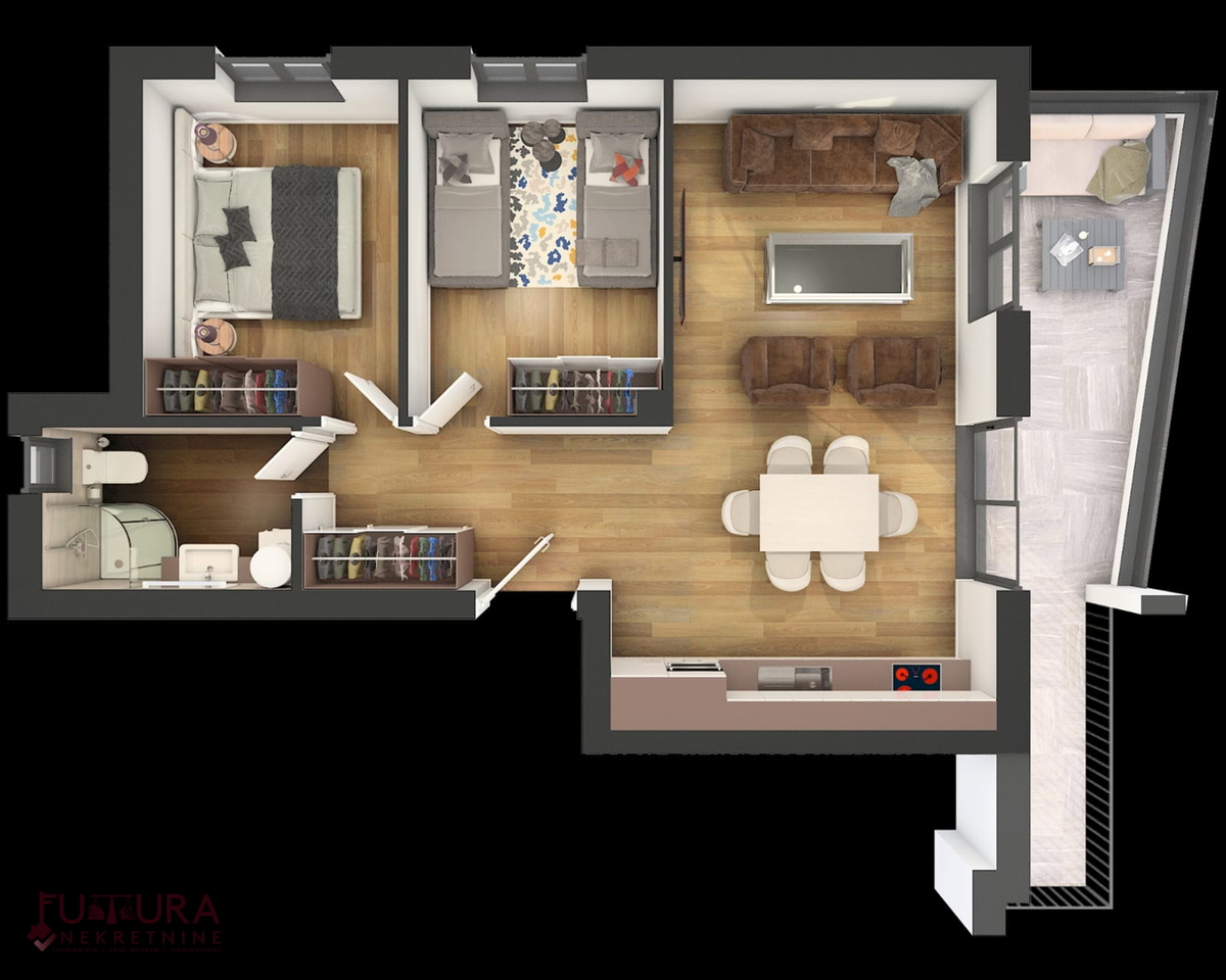 PAG - MANDRE, APPARTAMENTO 62,9 M2, VENDITA, NUOVO, POSIZIONE!!