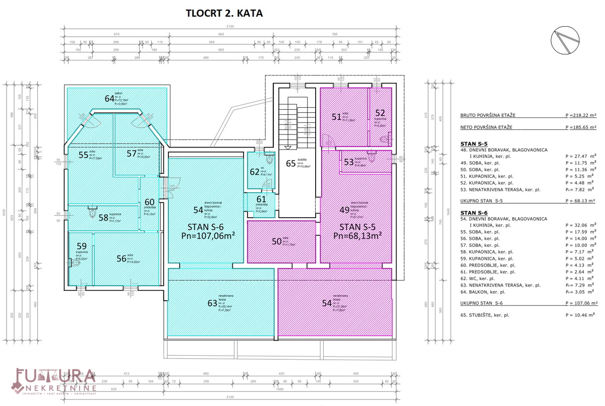 PAG - MANDRE, APPARTAMENTO 134,59 M2 IN VENDITA, NUOVO, VISTA, POSIZIONE!!!