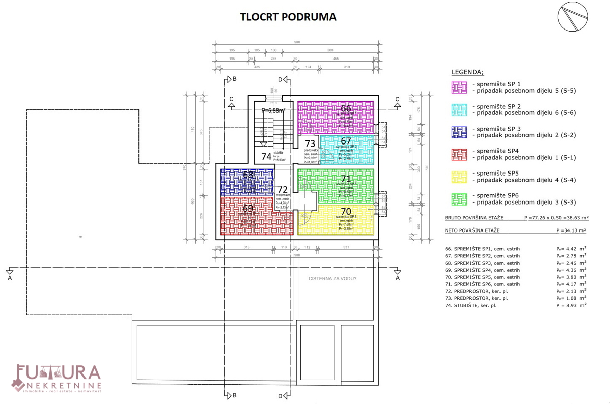 PAG - MANDRE, APPARTAMENTO 134,59 M2 IN VENDITA, NUOVO, VISTA, POSIZIONE!!!