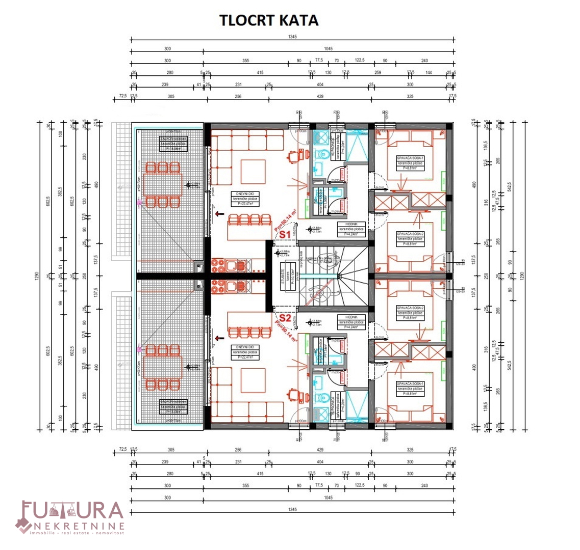 PAG - MANDRE, APPARTAMENTO 62,04 M2, VENDITA, VISTA, NUOVO, POSIZIONE!!!