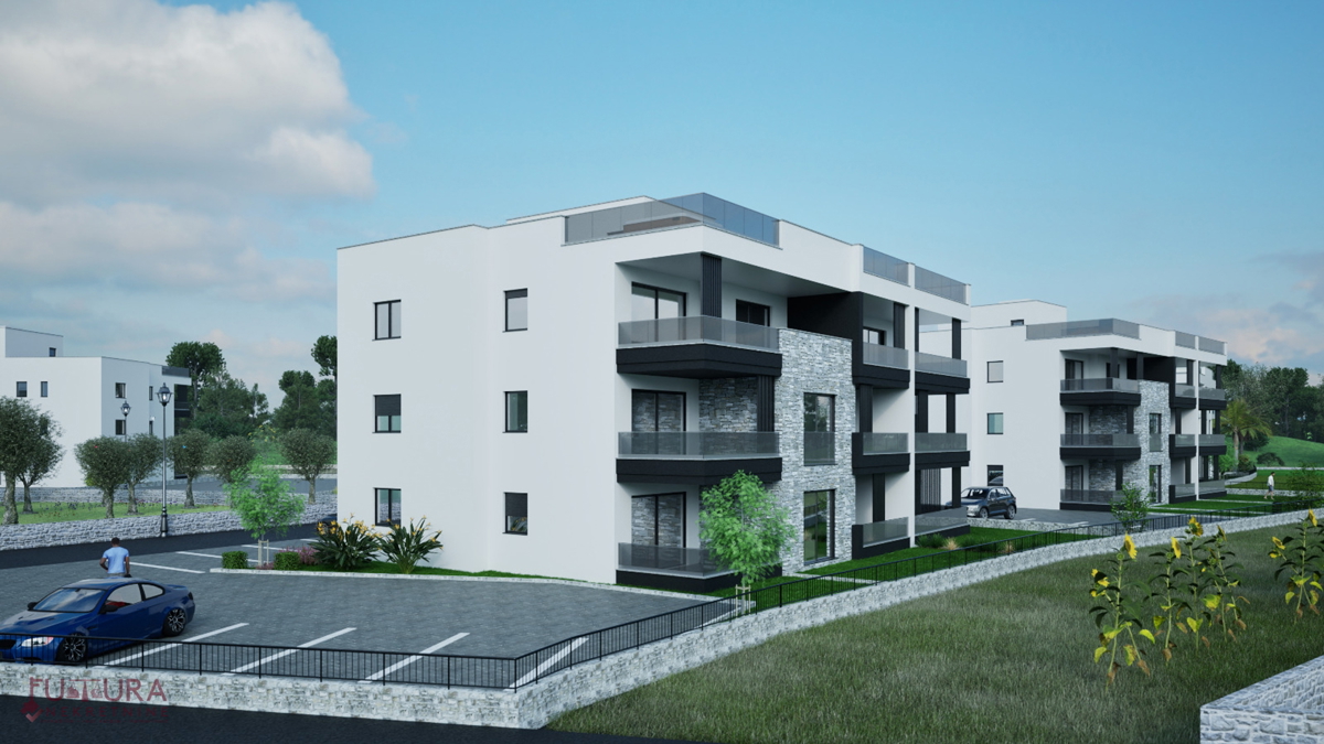 ZADAR - CRVENE KUĆE, APPARTAMENTO 74,45 M2, VENDITA, NUOVO, POSIZIONE!
