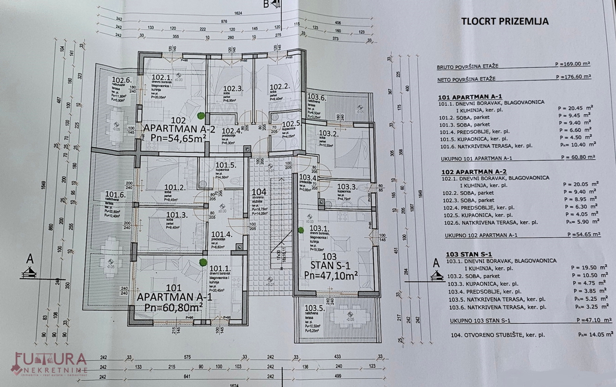 PAG - MANDRE, APPARTAMENTO 67,65 M2, VENDITA, GIARDINO, NUOVO, POSIZIONE!!!