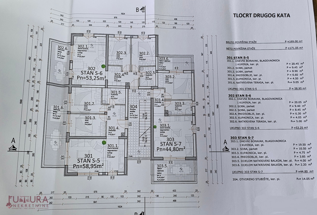 PAG - MANDRE, APPARTAMENTO 47,80 M2, VENDITA, VISTA, NUOVO, POSIZIONE!!!