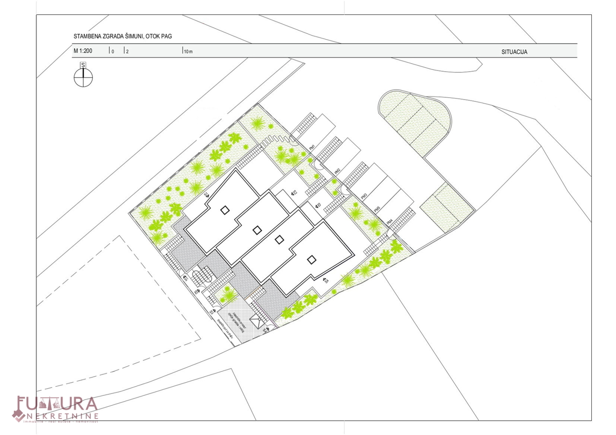 PAG - ŠIMUNI, VENDITA APPARTAMENTO 105,04 M2, NUOVO, POSIZIONE, VISTA!!!
