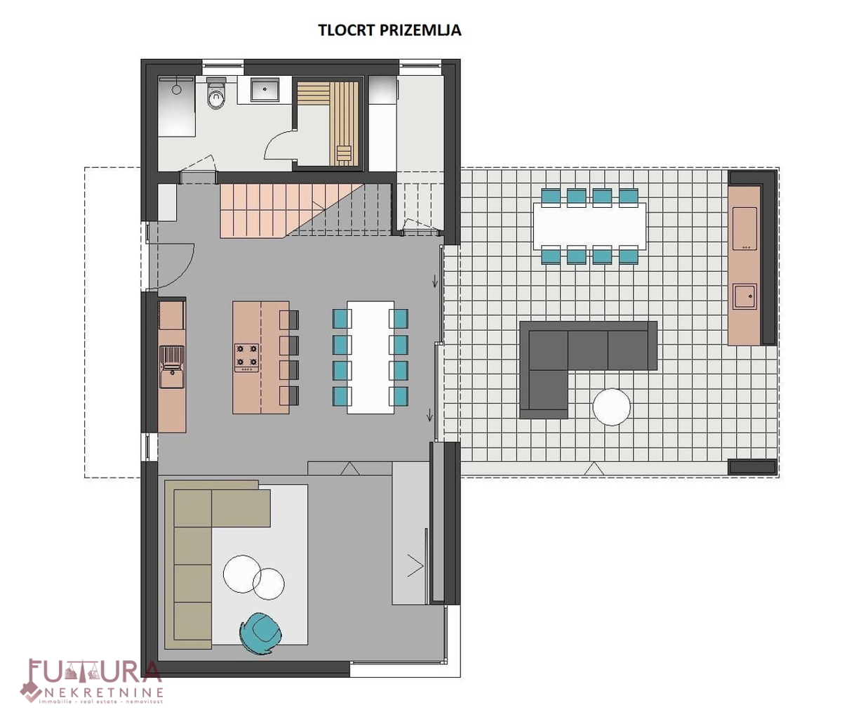 PAG - KOLAN, VILLA IN VENDITA 190 M2, NUOVA, PISCINA, VISTA!!!