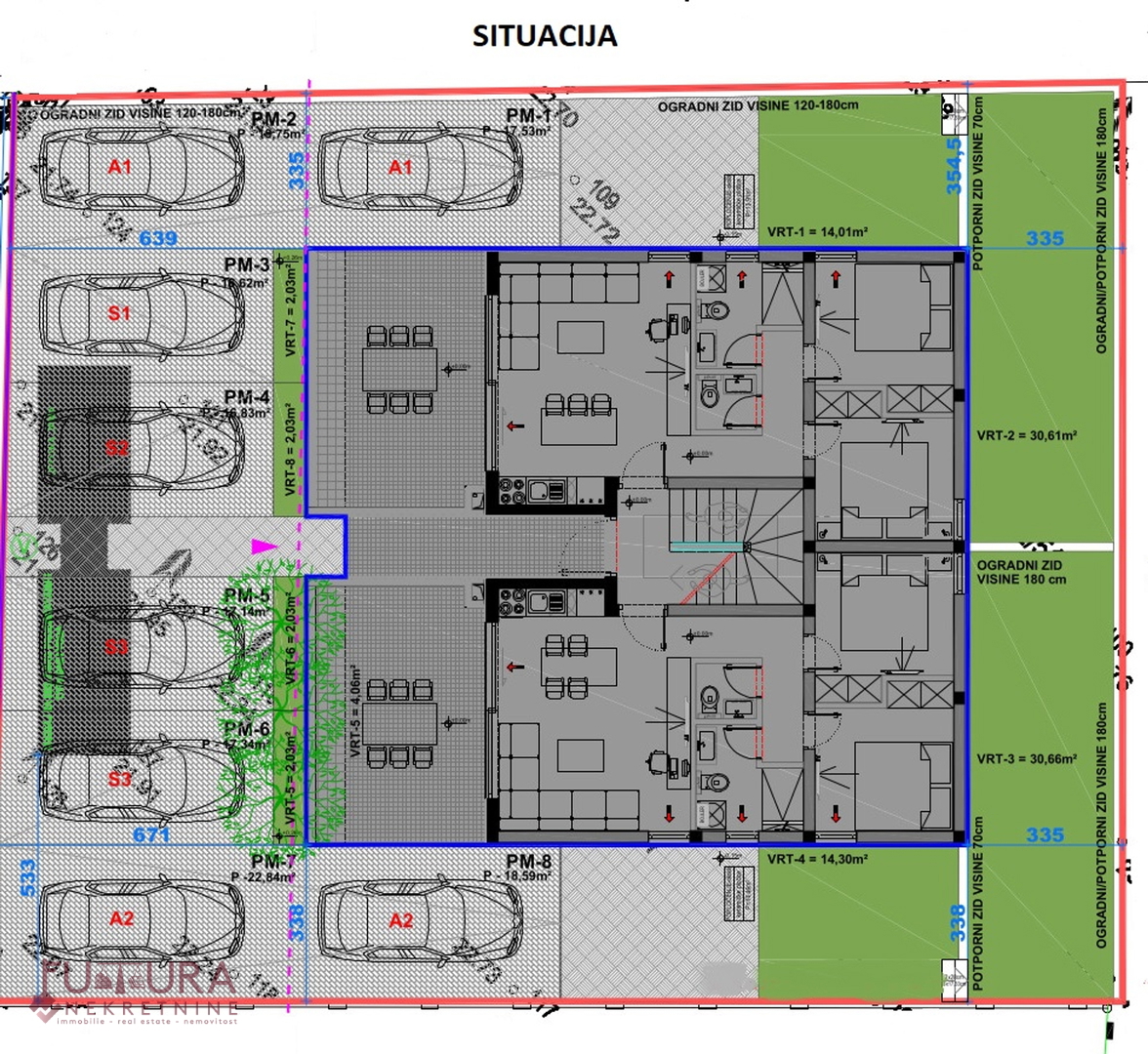 PAG - MANDRE, APPARTAMENTO 118,99 M2, VENDITA, VISTA MARE, NUOVO, POSIZIONE!!!