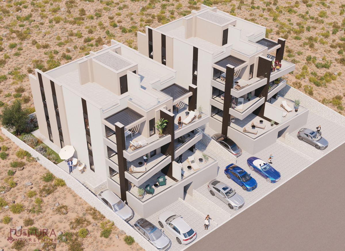 PAG - ŠIMUNI, ATTICO 100,69 M2, VENDITA, VISTA, POSIZIONE, NUOVO!!