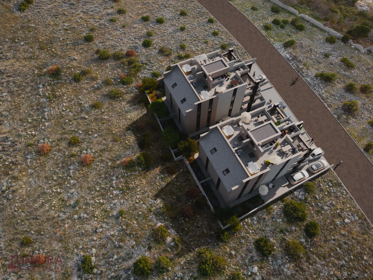 PAG - ŠIMUNI, ATTICO 100,69 M2, VENDITA, VISTA, POSIZIONE, NUOVO!!