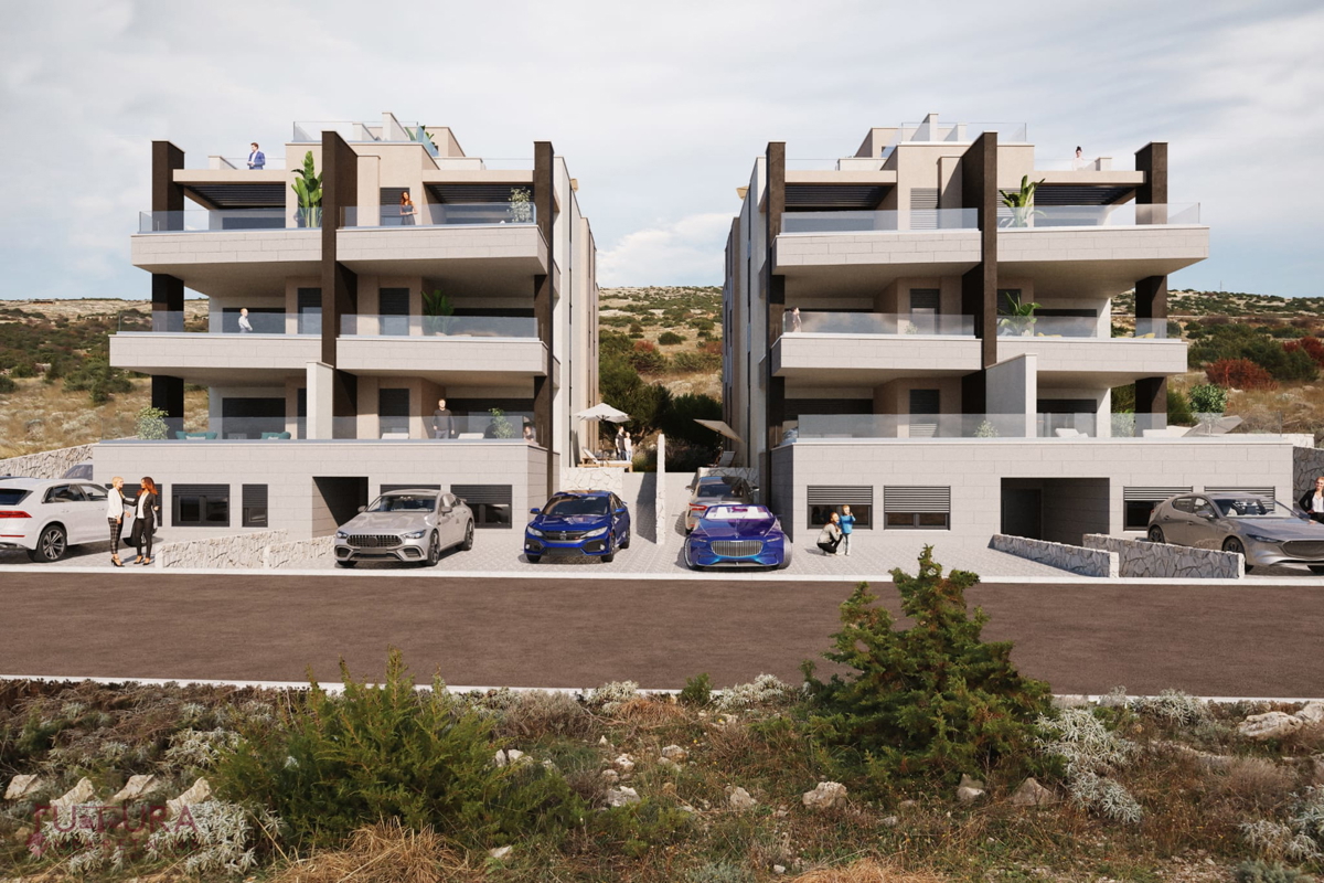 PAG - ŠIMUNI, ATTICO 100,69 M2, VENDITA, VISTA, POSIZIONE, NUOVO!!