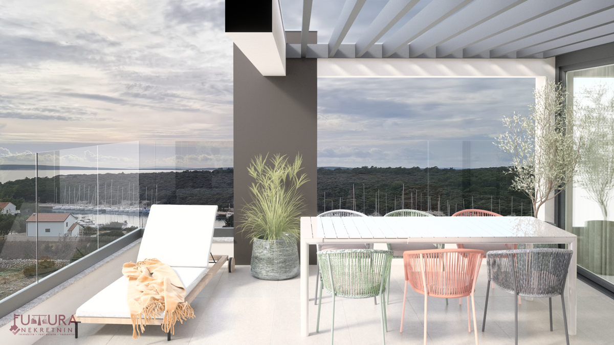 PAG - ŠIMUNI, ATTICO 100,69 M2, VENDITA, VISTA, POSIZIONE, NUOVO!!