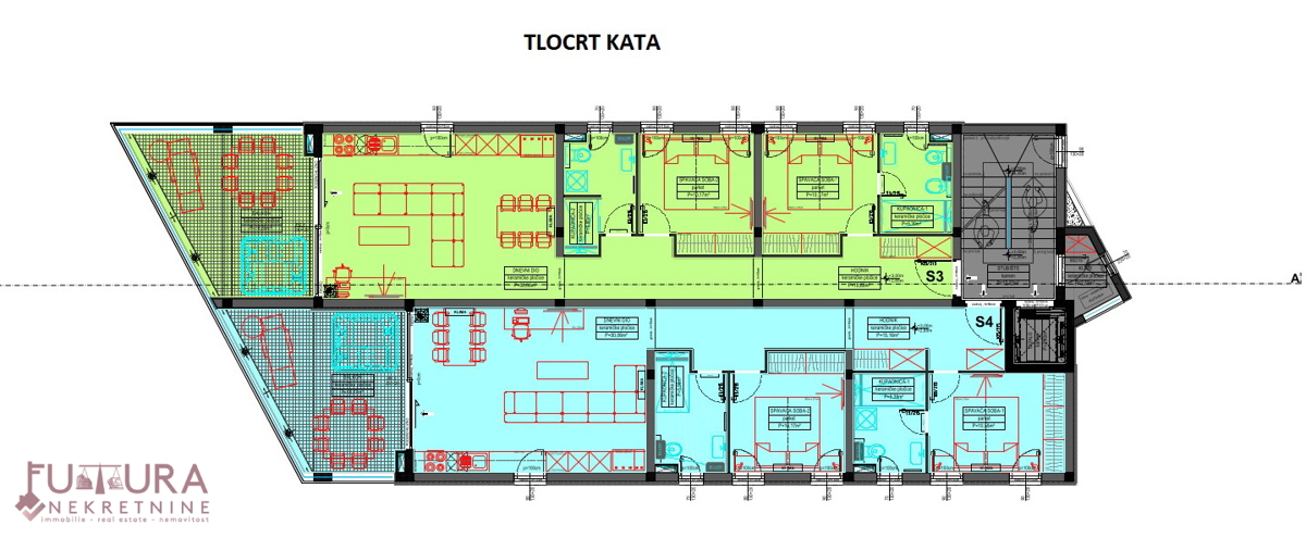 PAG - MANDRE, APPARTAMENTO 96,01 M2, VENDITA, PRIMA FILA, VISTA APERTA, NUOVO!!!