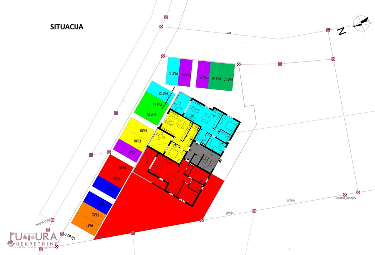 ZADAR - CRVENE KUĆE, APPARTAMENTO 84,32 M2, VENDITA, NUOVO, POSIZIONE!