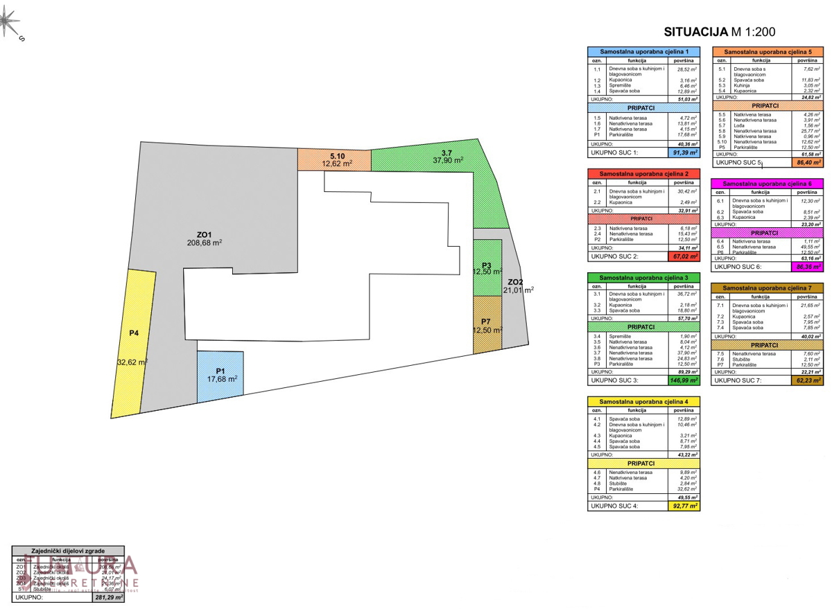 PAG, VENDITA CASA 246,86 M2, VENDITA, VISTA, 5 APPARTAMENTI!!!