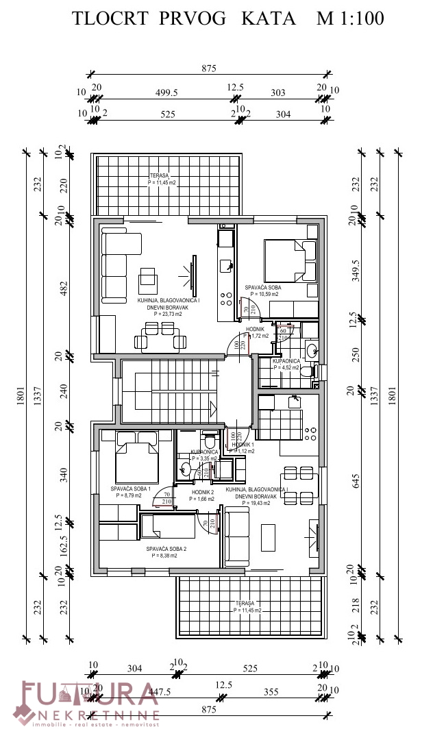 ZADAR - PETRČANE, APPARTAMENTO 53,96 M2, VENDITA, NUOVO, LOCATION!!!