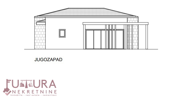 ZADAR - ŽMAN, TERRENO EDIFICABILE 483 M2, VISTA, A 90M DAL MARE!!!