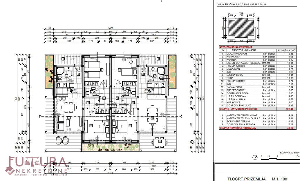 ZADAR - ŽMAN, TERRENO EDIFICABILE 483 M2, VISTA, A 90M DAL MARE!!!