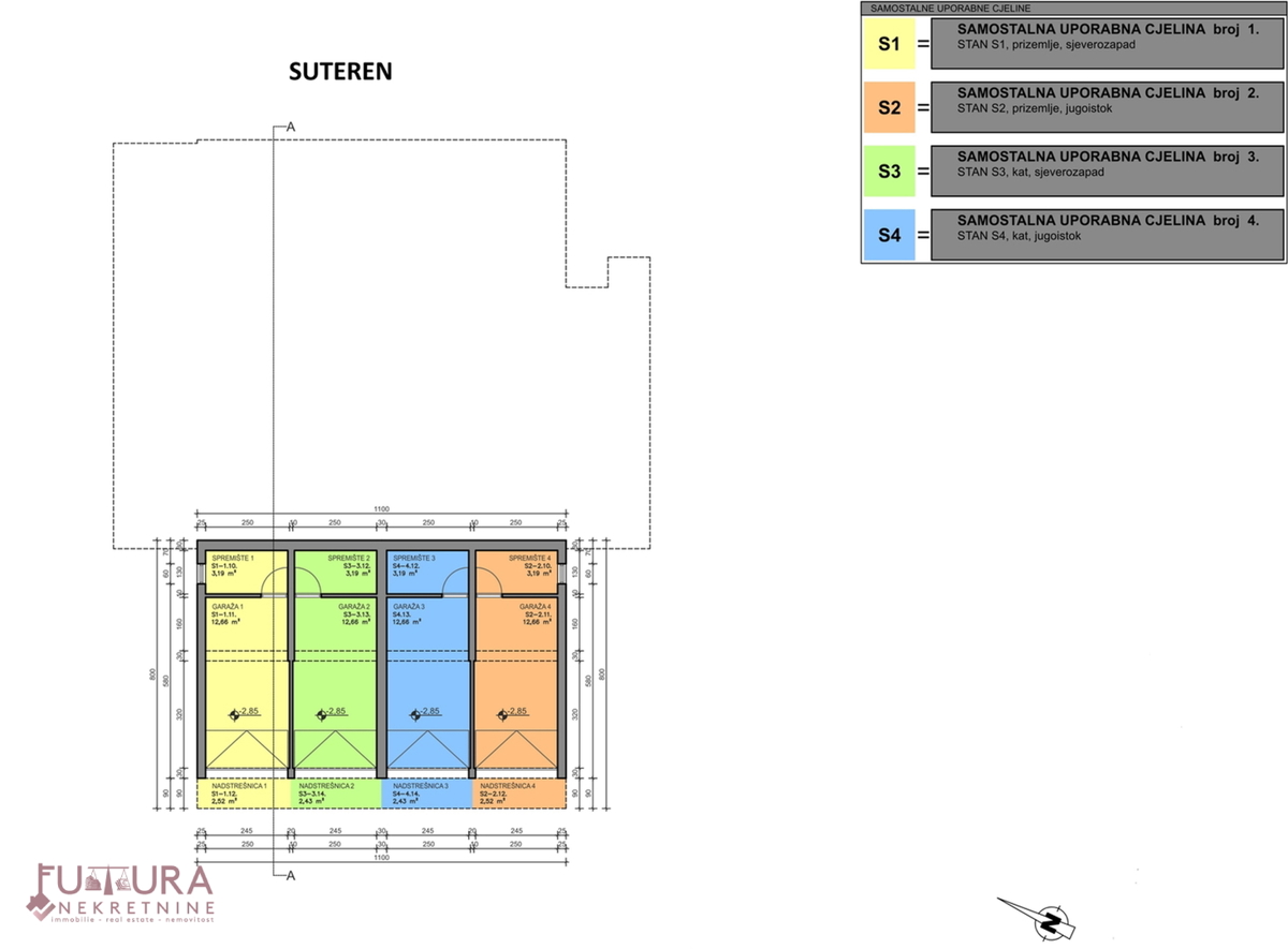 PAG - MANDRE, APPARTAMENTO 101,52 M2, VENDITA, NUOVO, GIARDINO, GARAGE, POSIZIONE!!!