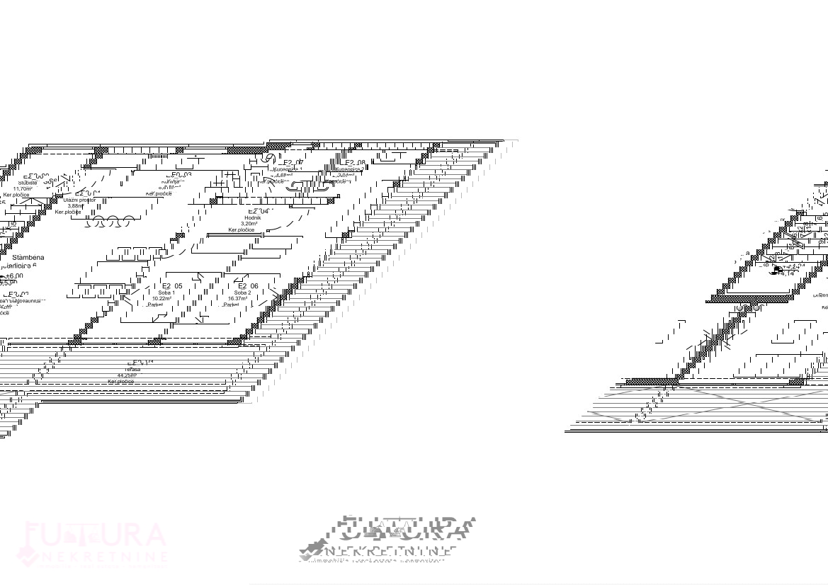 ZADAR - PRIVLAKA, APPARTAMENTO 213,17 M2 IN VENDITA, TERRAZZA SUL TETTO, VISTA, NUOVO, POSIZIONE!!!